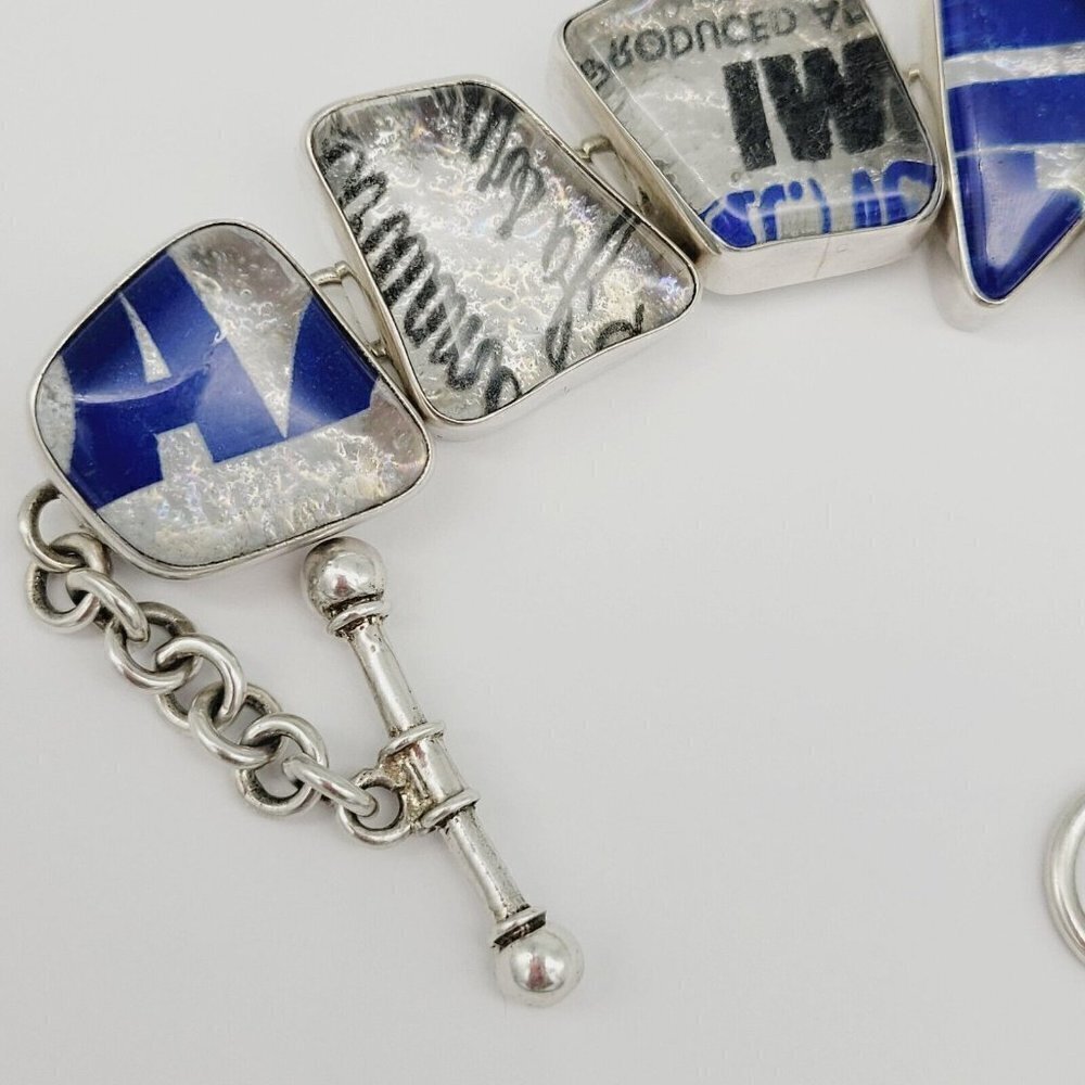 Charles Albert Absolut Vodka Glass 950 Fine Silver Bracelet Limited Edition - Picture 2 of 9
